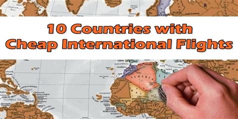 what are the cheapest international flight destinations